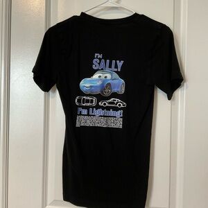 Disney Black Tee with Blue Car Graphic